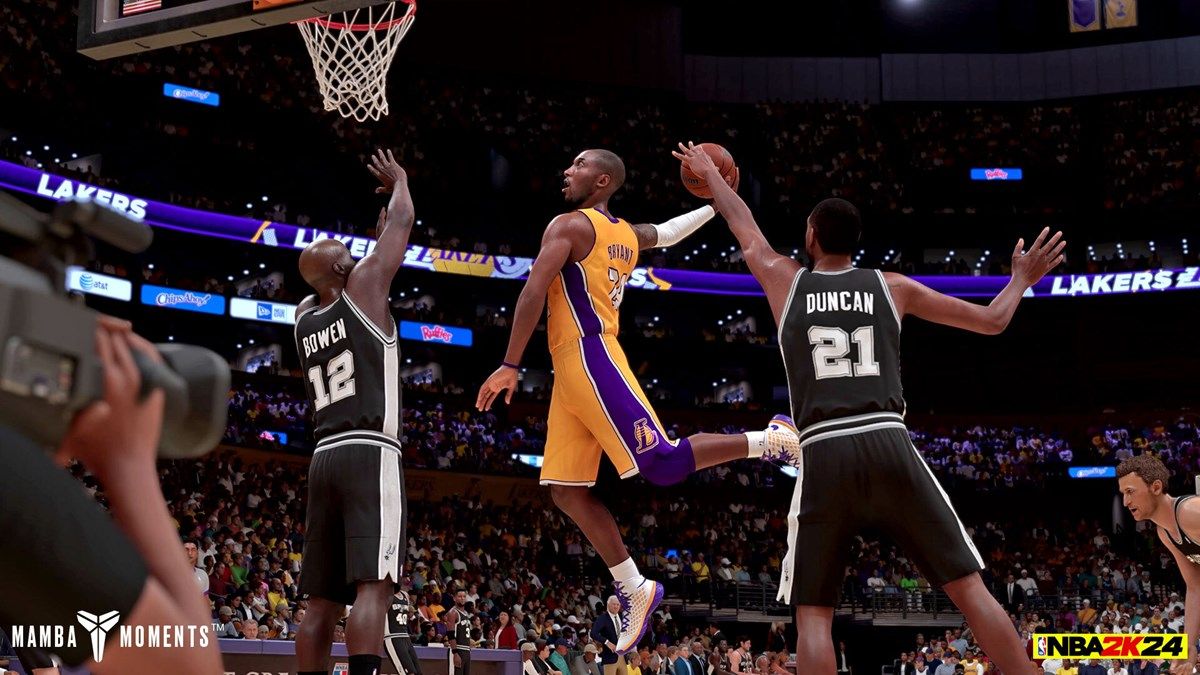 NBA 2K24 Mamba Moments Kobe Bryant dunking 