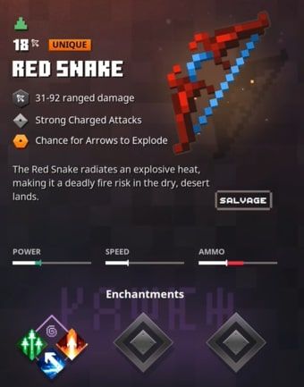 Red Snake Minecraft Dungeons