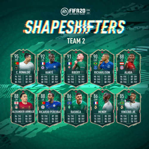 fifa 20 shapeshifters team 2 ronaldo ribery alaba 2