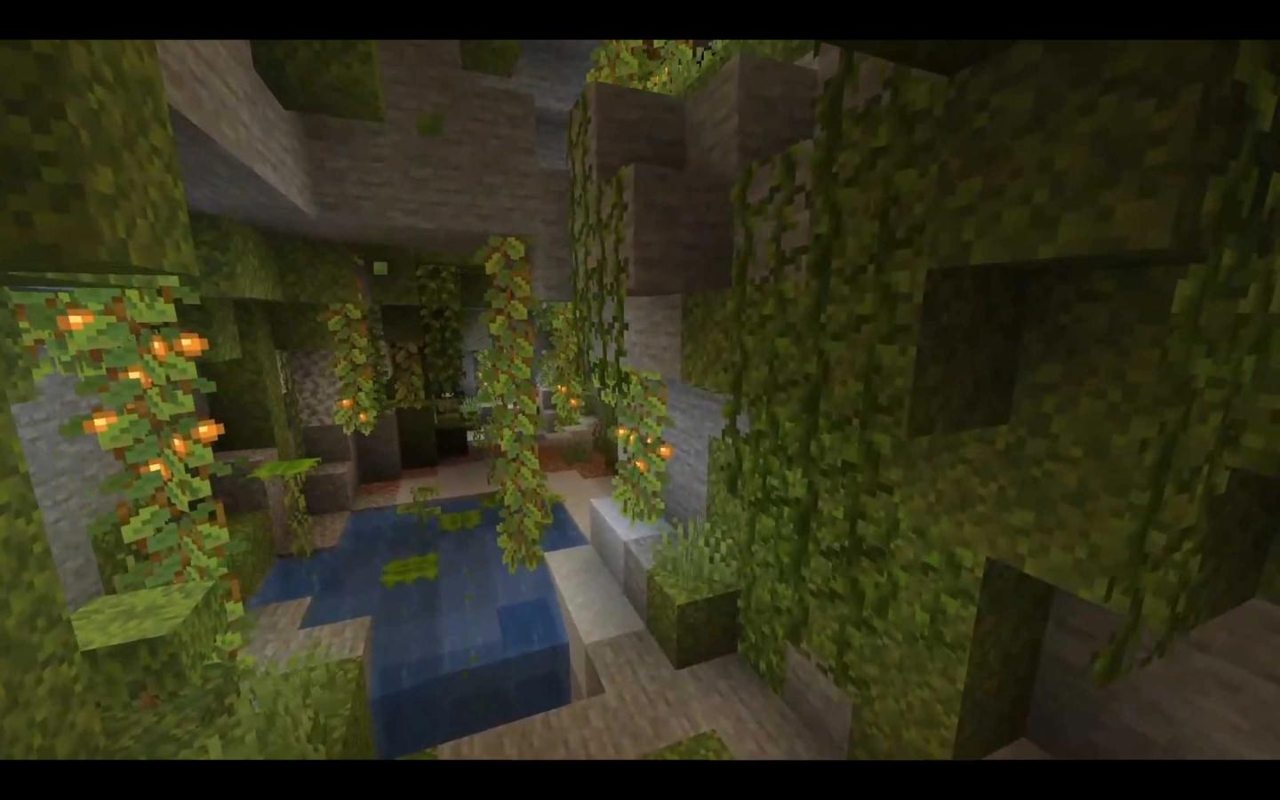 lush cave biome minecraft 1