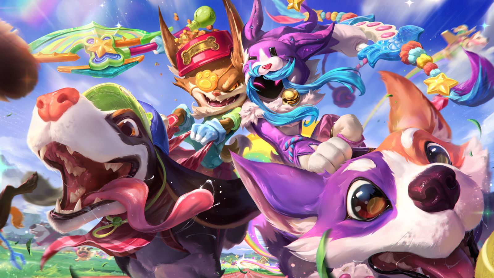 League of Legends cats and dogs skins