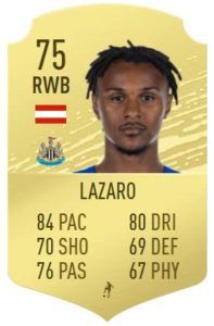 lazaro fifa 20 base card