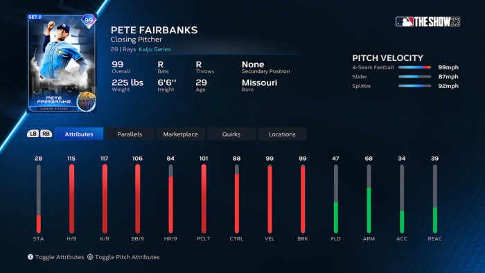 Mlb The Show 23 Pete Fairbanks 