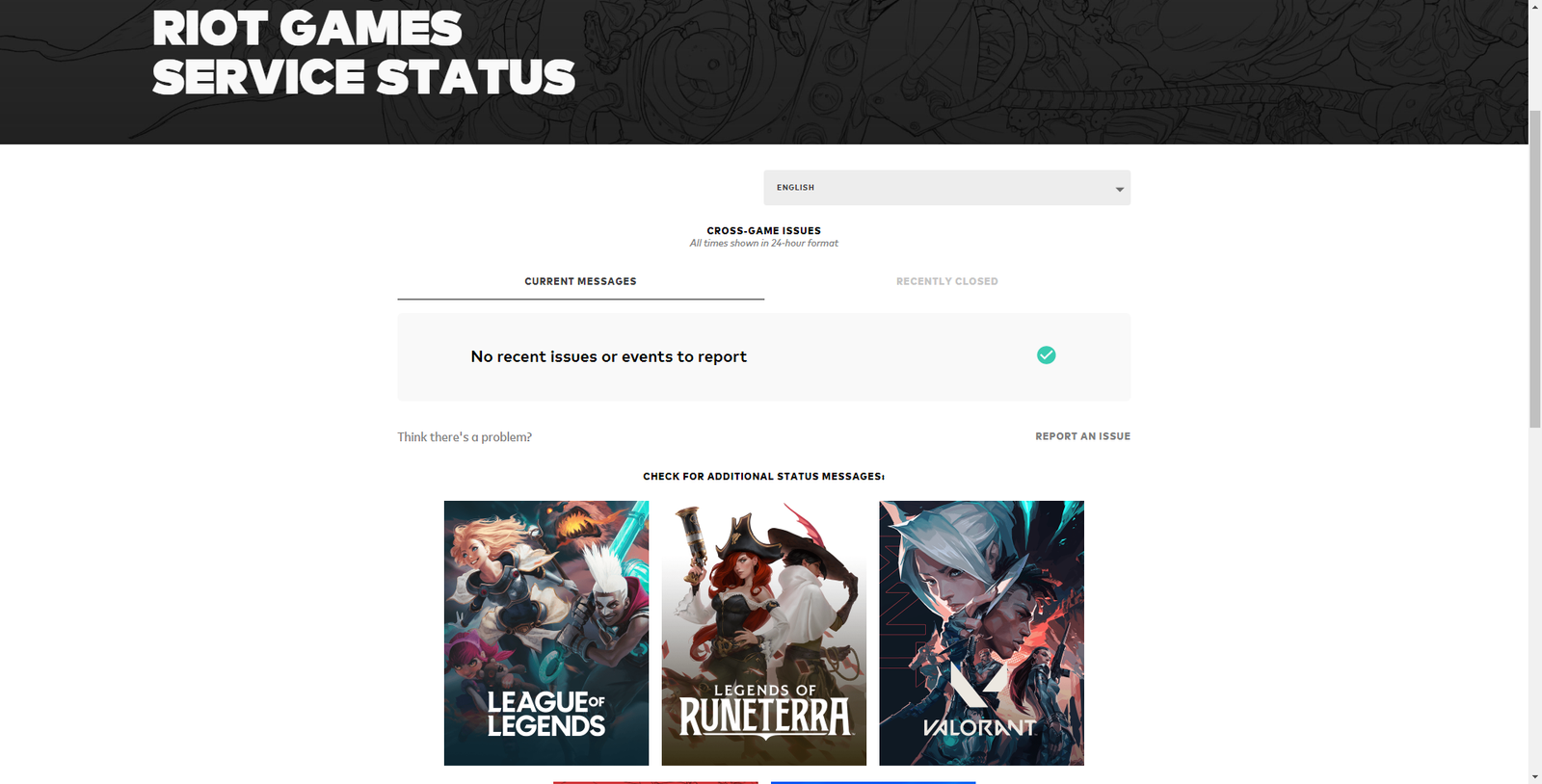 How to check League of Legends' server status - Riot Games Server Status Website