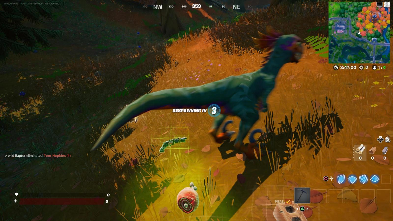 fortnite raptos dinosaurs