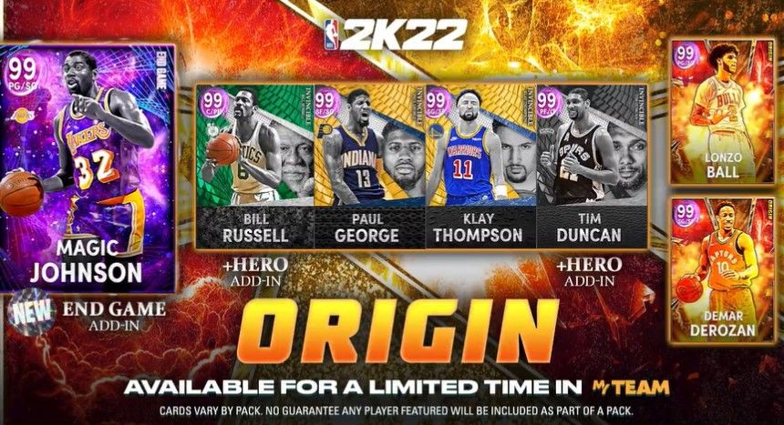 NBA 2K22 MyTEAM Origin Packs