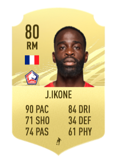 fifa 22 prediction Jonathan Ikone 80