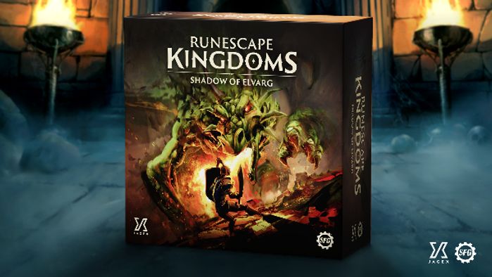 RuneScape kingdoms shadow of elvarg board game box art