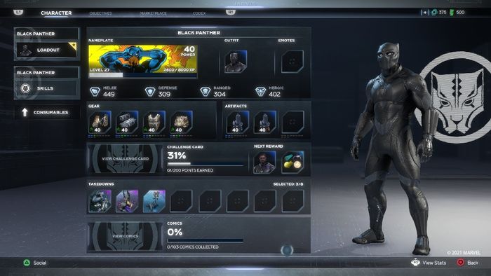 Marvel's Avengers War For Wakanda Expansion Update UI