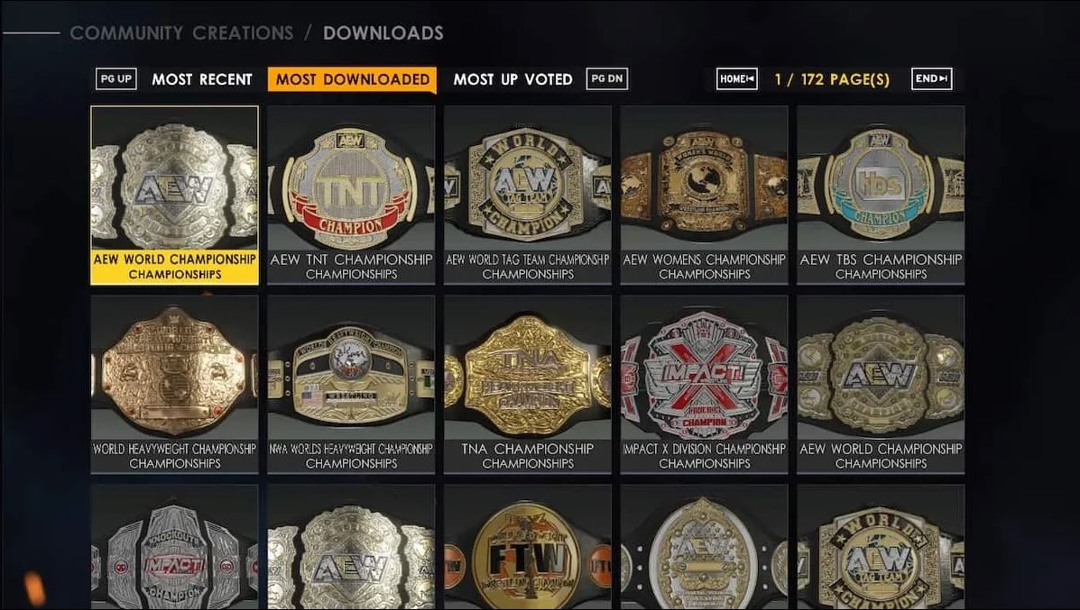 WWE 2K23 custom titles