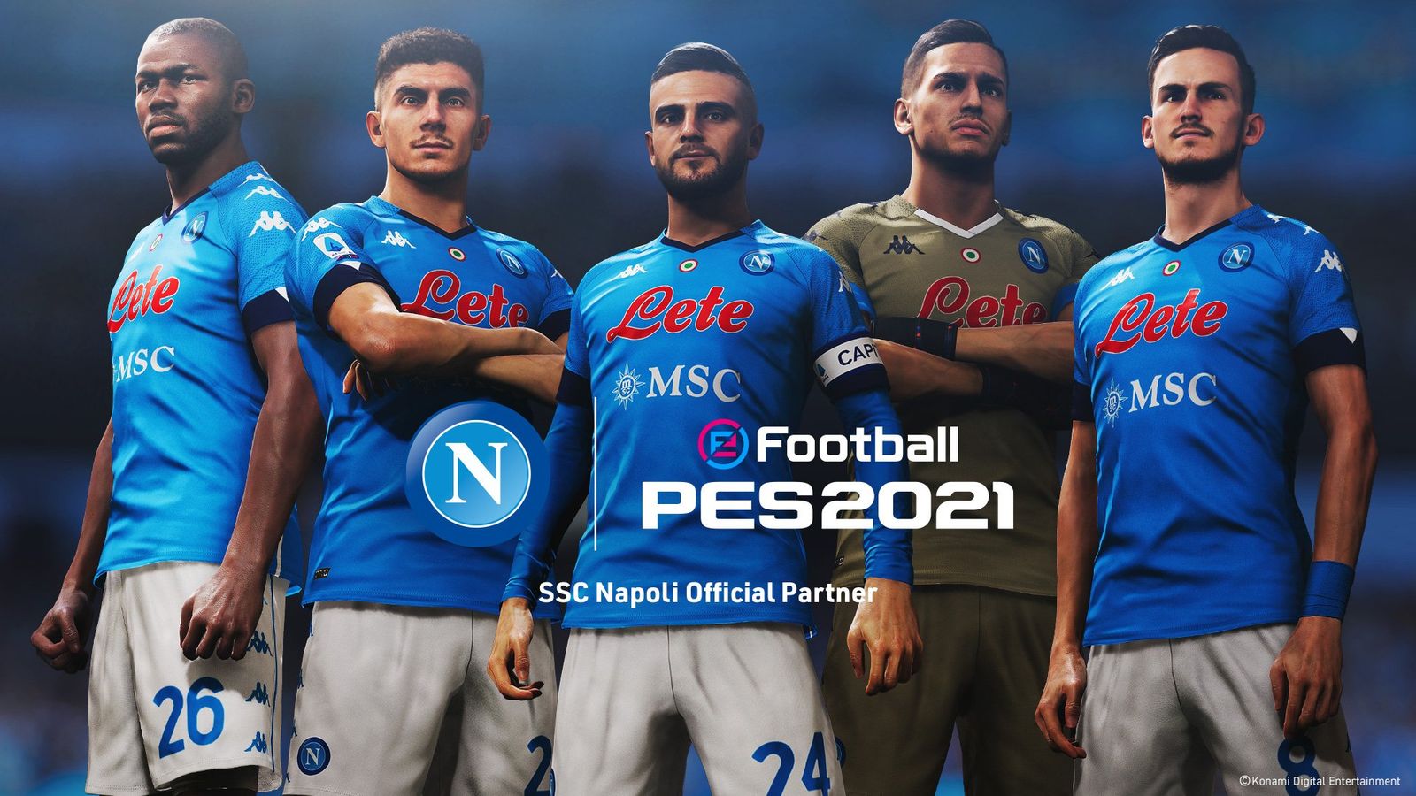 napoli pes exclusive konami deal