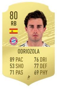 odriozola fifa 20 base card