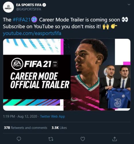 FIFA 21 Career Mode Trailer announcement