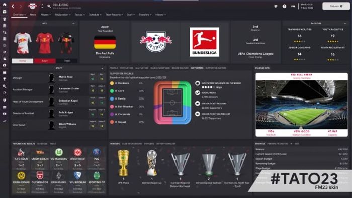 best fm23 skins - tato 23 skin with amazing club profile page