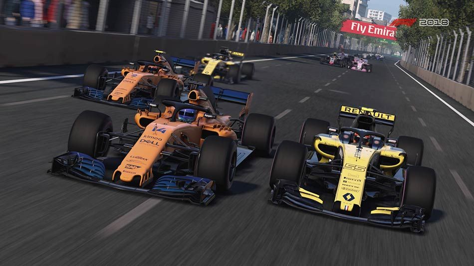 F1 2018 screenshot ERS Baku Azerbaijan Alonso Sainz