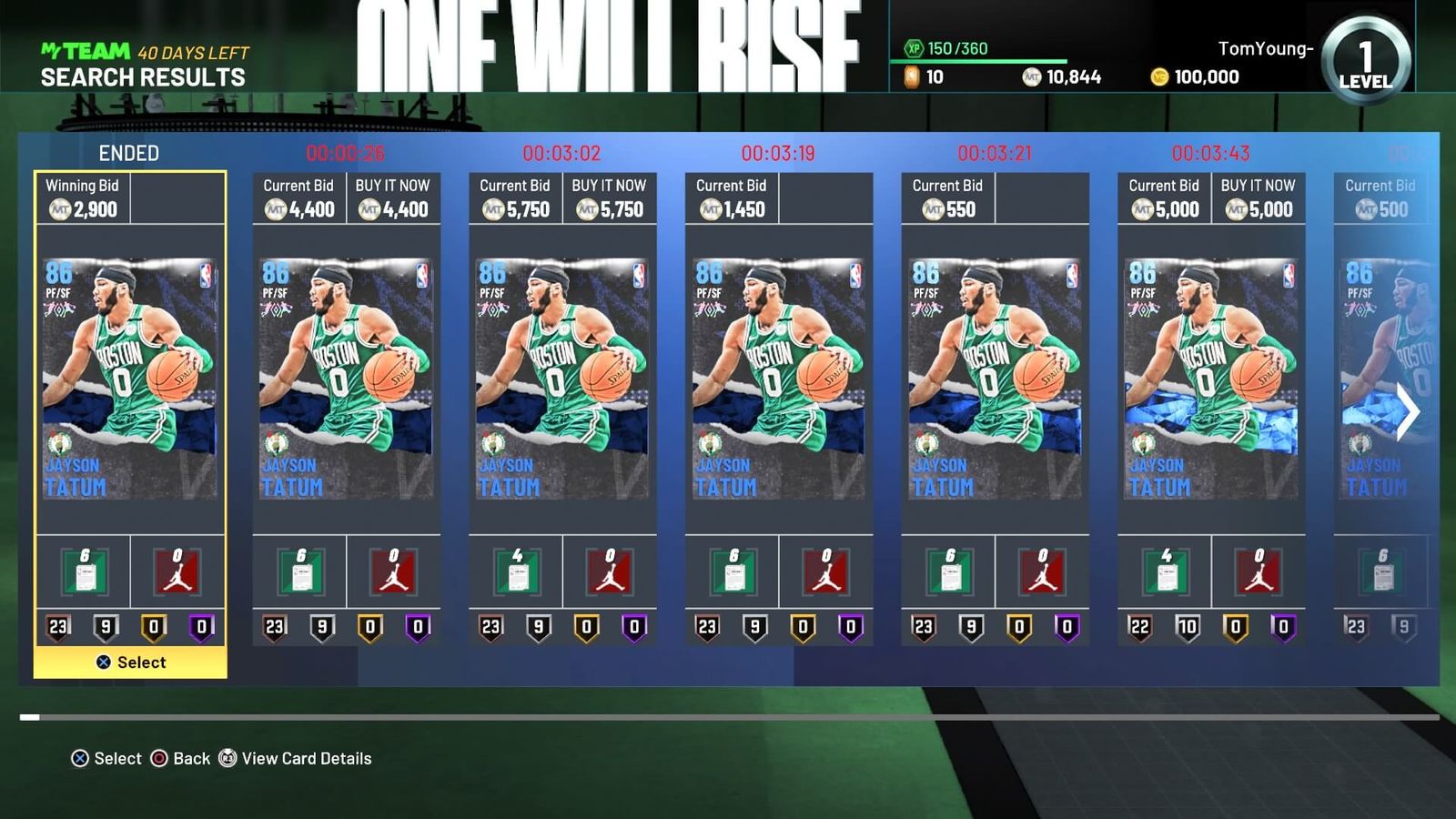 NBA 2K21 Auction House