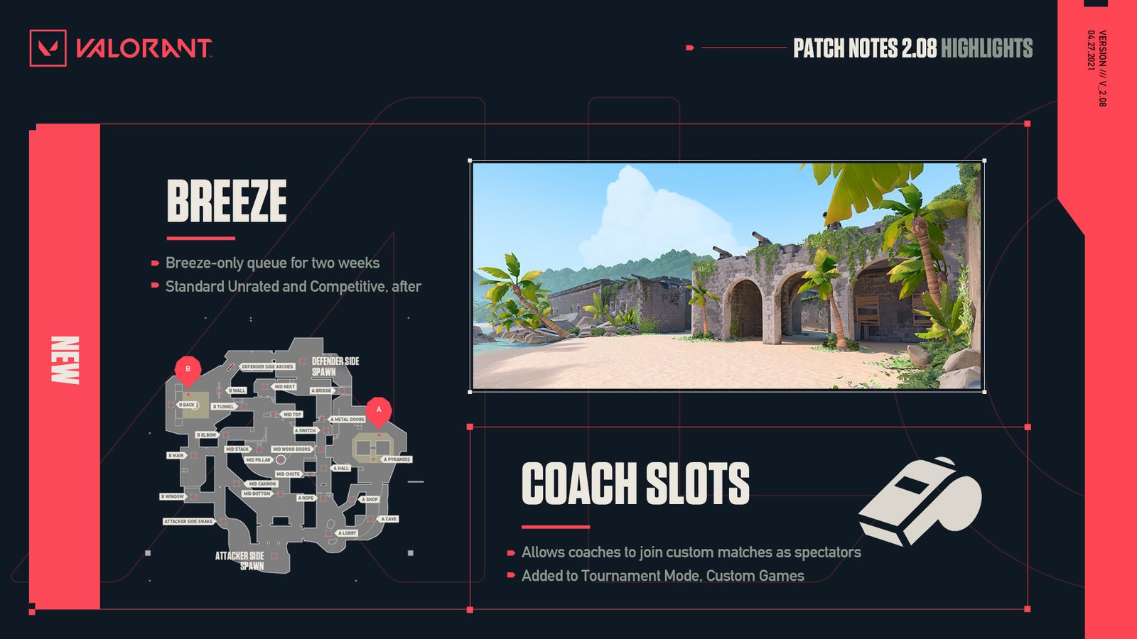 Valorant Act 3 Breeze Map Coaching Slots Patch Notes