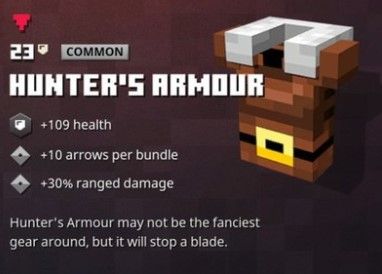 hunters armour minecraft