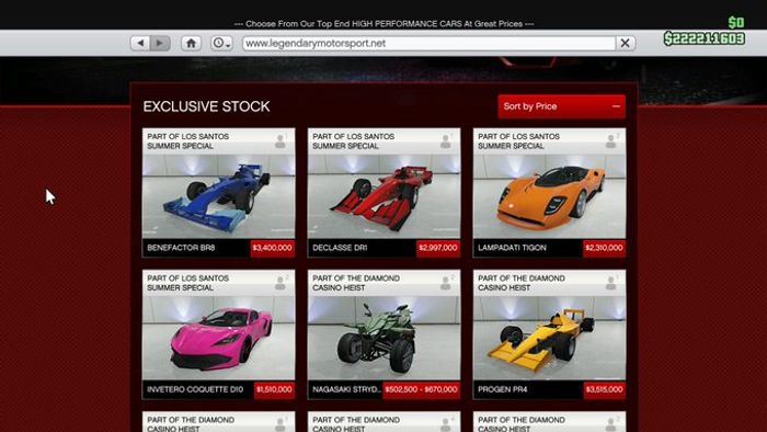 gta online summer update cars prices