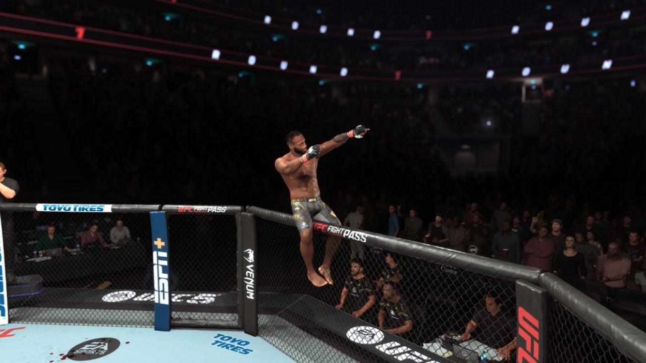 UFC 5: the player is celebrating victory