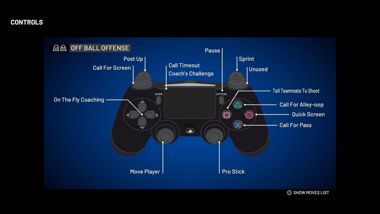 NBA 2K21 Off Ball Offense Controls