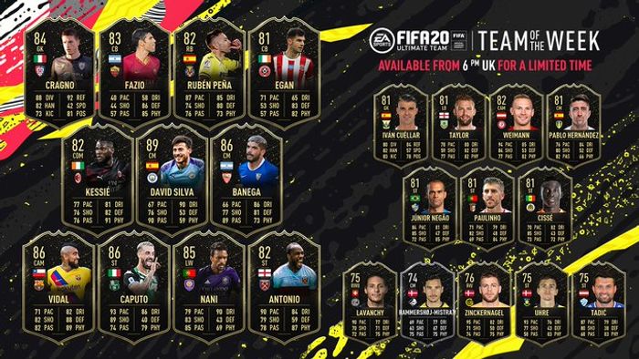 FIFA 20 TOTW 41 Squad