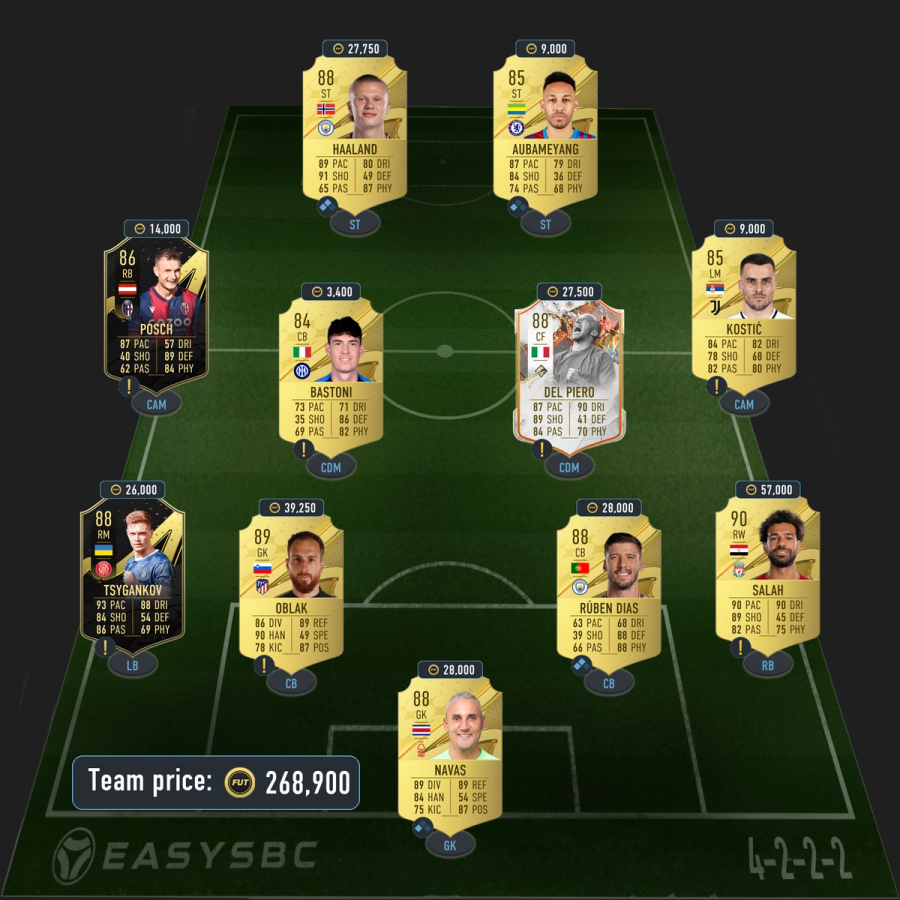 carlos alberto prime icon sbc solution fifa 23 88-rated squad