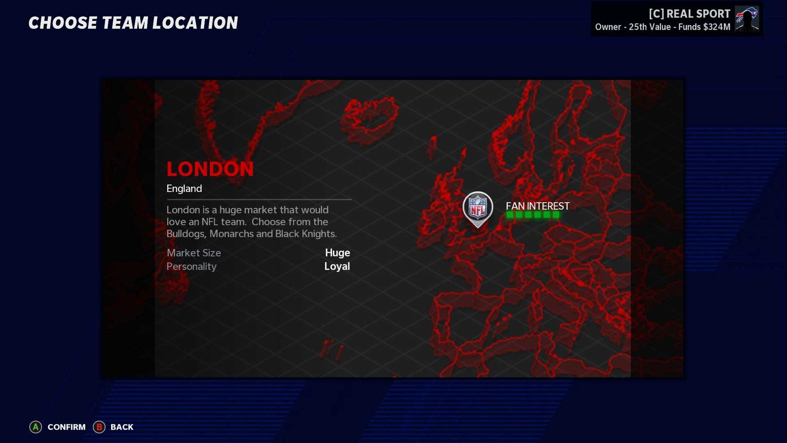 Madden 21 relocation London 1