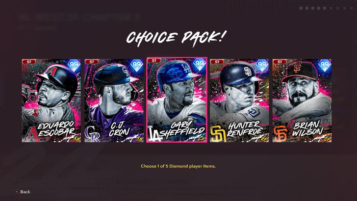 MLB The Show 24 Team Affinity Season 1 Chapter 3 NL West Cards