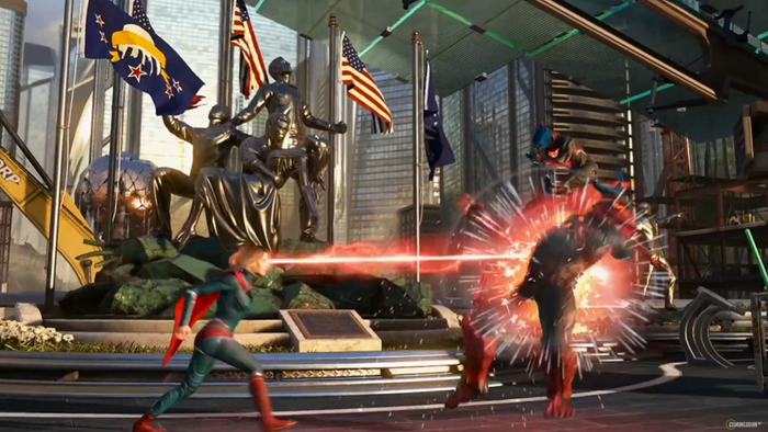 A screenshot of Injustice 2 gameplay.