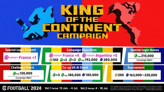 eFootball Season 7: King of the Continent