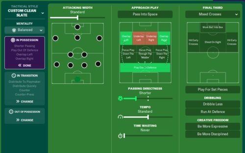 fm 20 tactics clean slate 4 2 3 1 wide