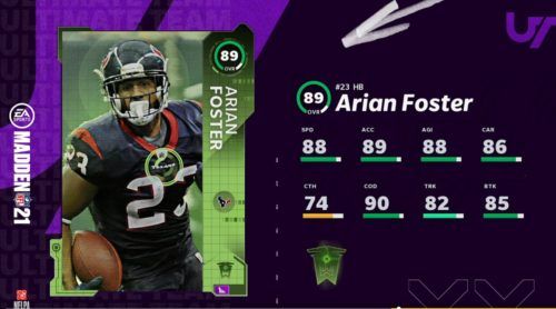 Arian Foster MUT 21 TOTW