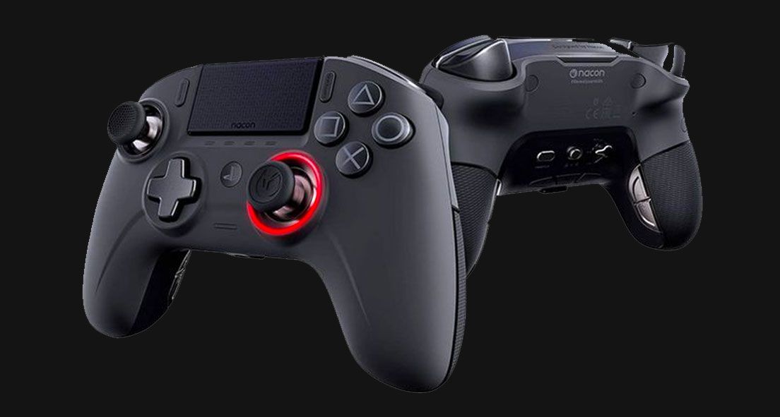 Nacon Revolution Unlimited Pro product image of a pro PS4 controller.