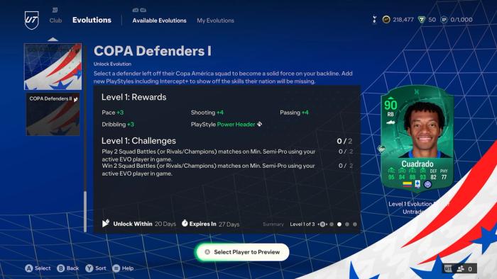 Copa Defenders I Evolution Level 1 