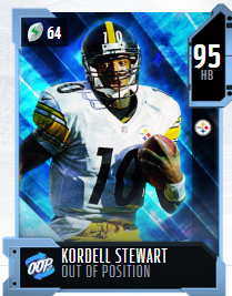 Kordell Stewart's 95 OVR OOP MUT card