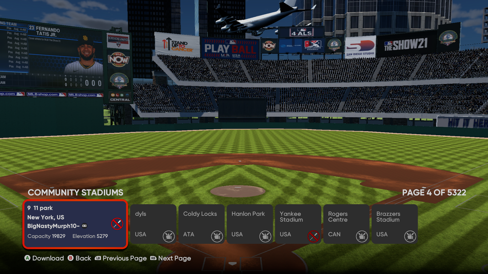 MLB The Show 21 Stadium Creator