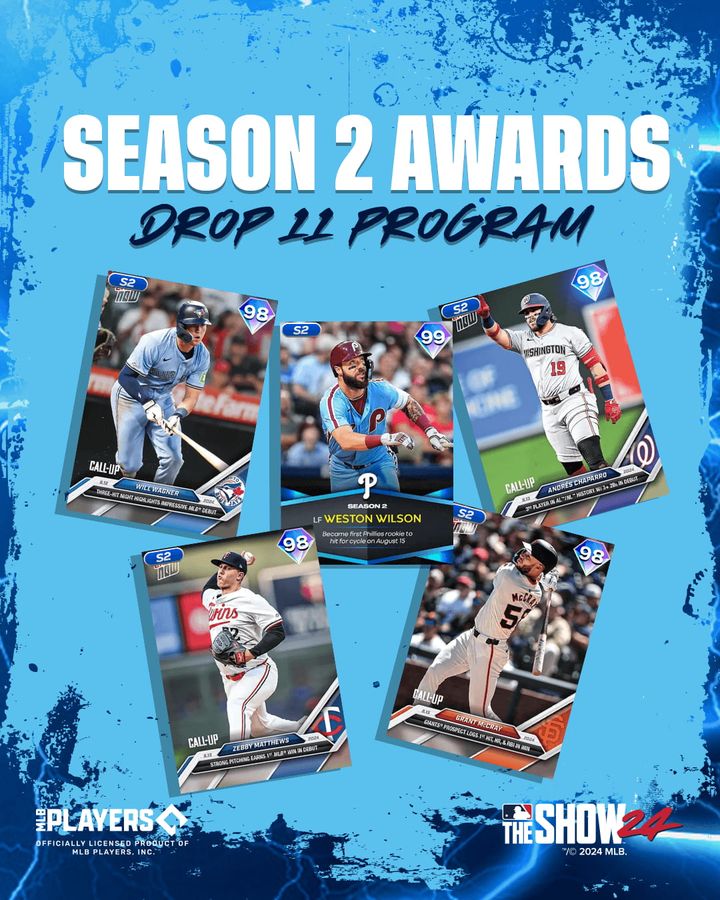 MLB The Show 24 Season 2 Awards Drop 11 Program