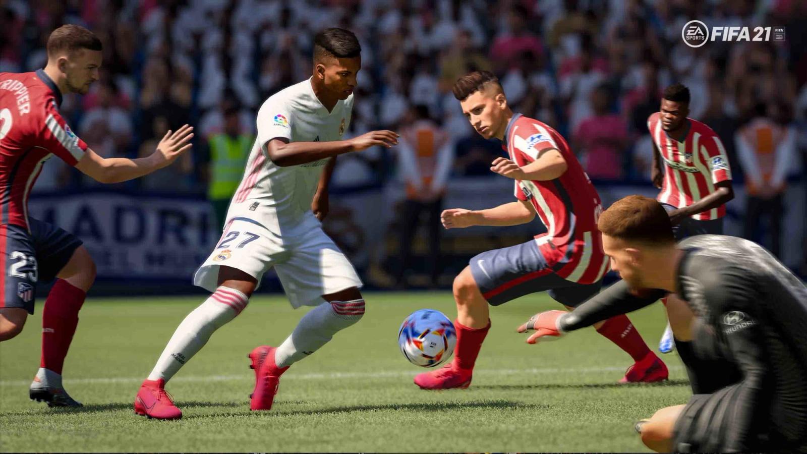 fifa 21 in game action