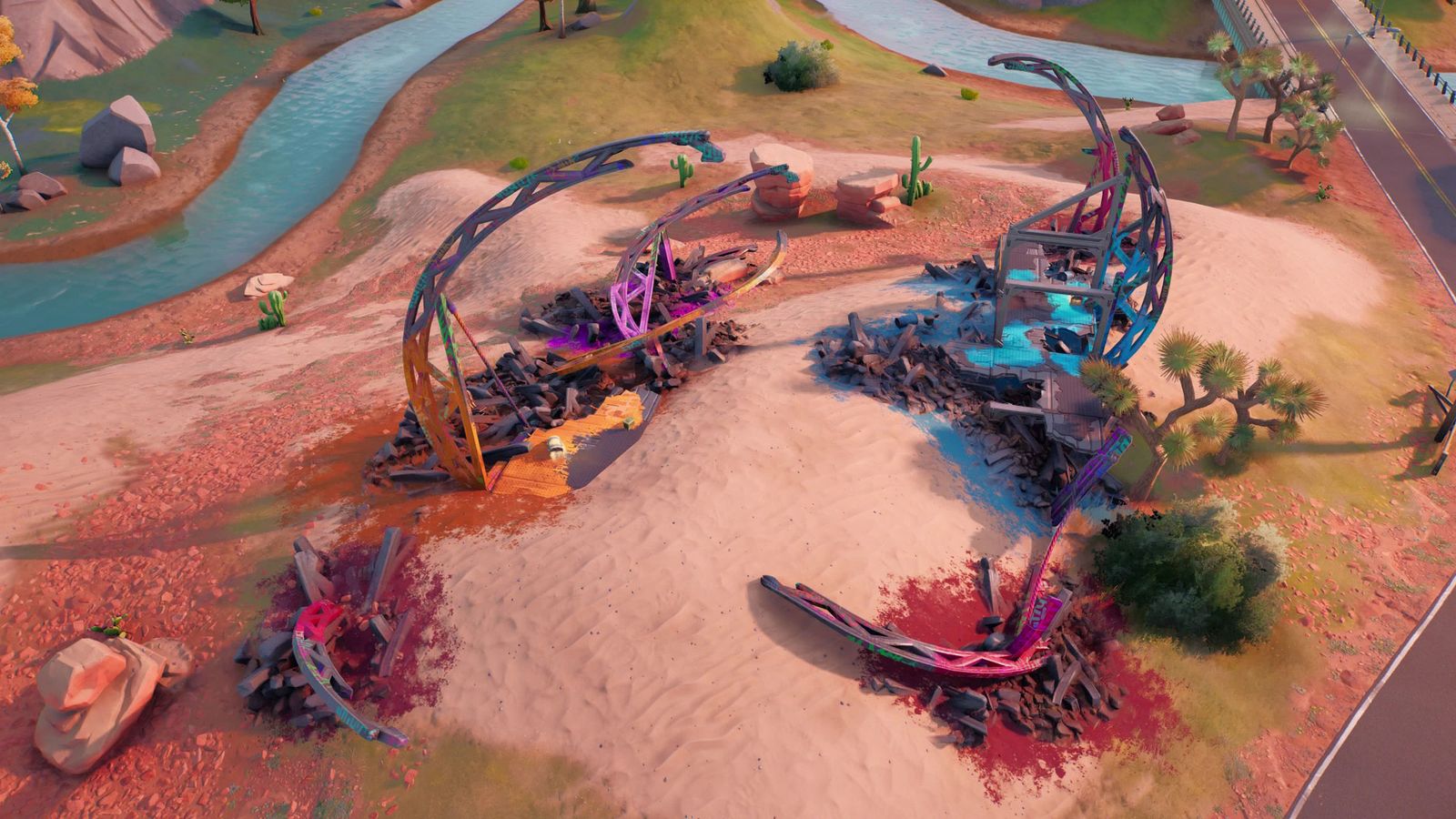 Fortnite Crashed IO Airship from the Week 4 Quests