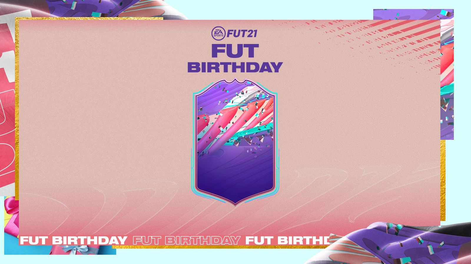 fifa 21 fut birthday card design