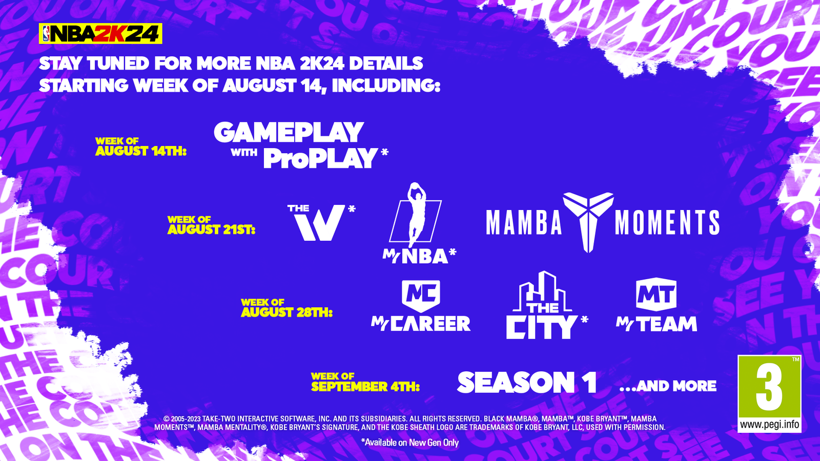 NBA 2K24 content roadmap Here is the NBA 2K24 Content Roadmap