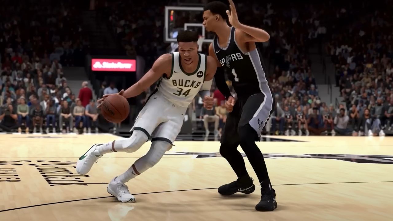 NBA 2K25 Giannis Antetokounmpo and Victor Wembanyama