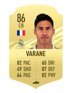 raphael varane fifa 21