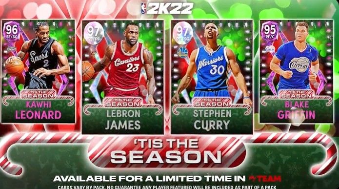 NBA 2K22 MyTEAM Tis The Season Packs