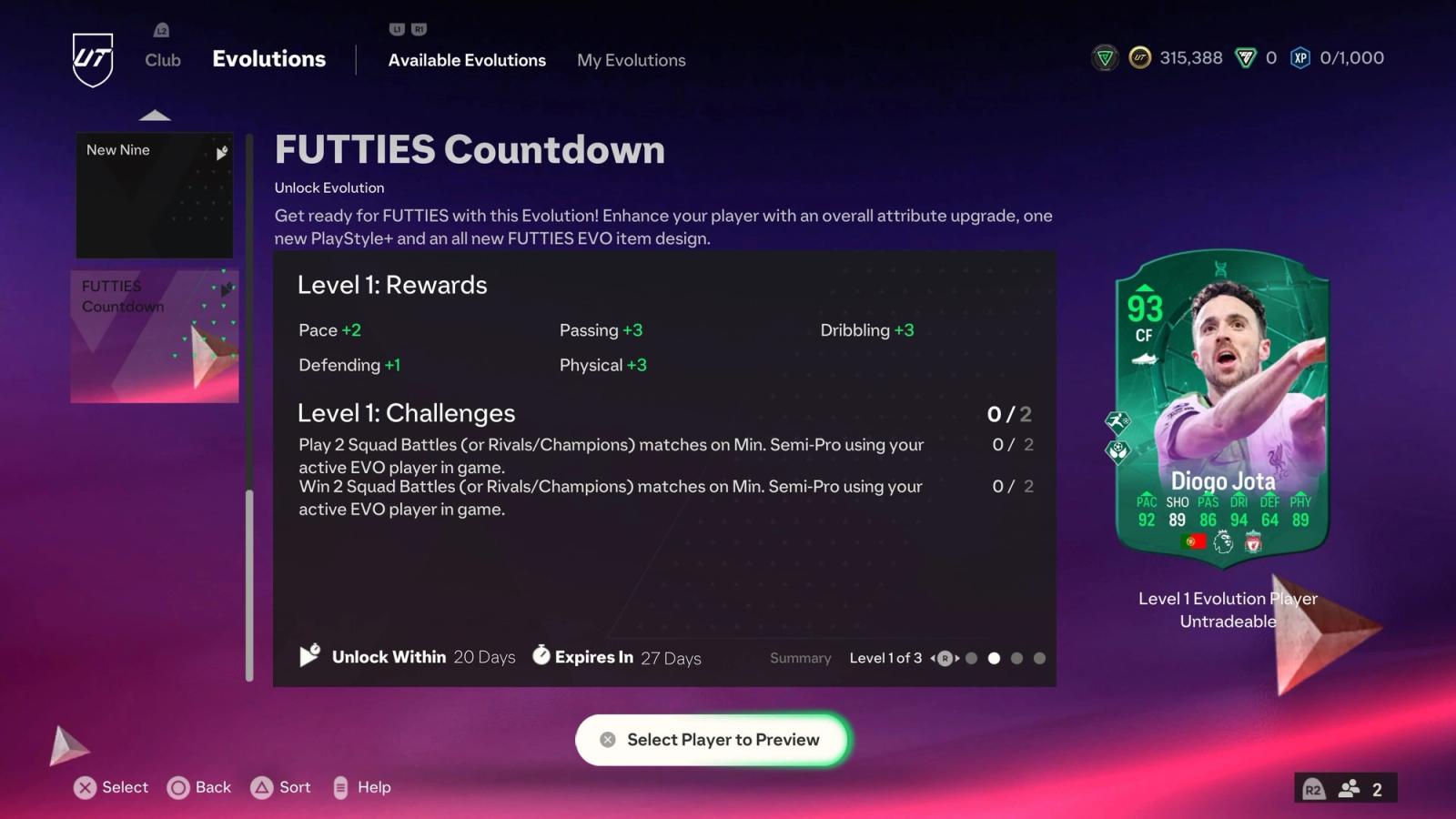 FUTTIES Countdown Evolution