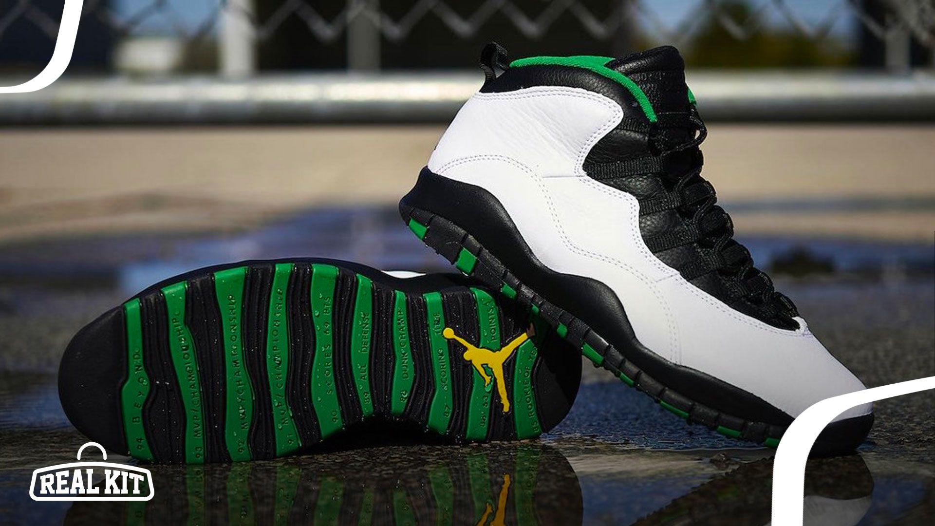 Green jordan 10s clearance