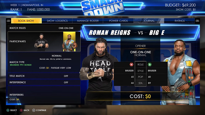 WWE 2K22 MyGM GM Mode