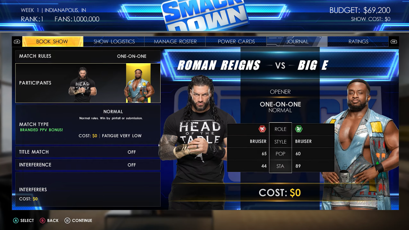 WWE 2K22 MyGM GM Mode