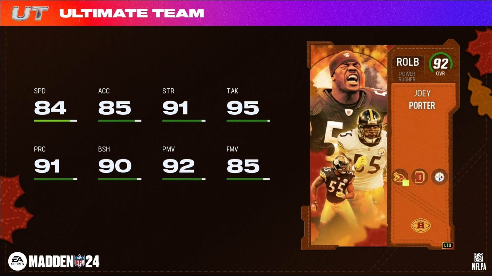 Madden 24 Harvest program Joey Porter